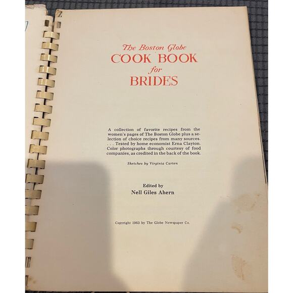 The Boston Globe Cookbook for Brides. First Edition c. 1963 Rare - Picture 2 of 9